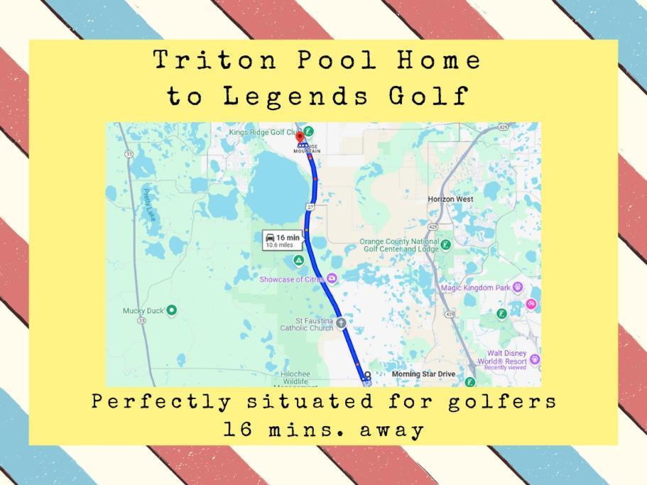 Triton Vacation Pool Home Near Disney Орландо Екстер'єр фото